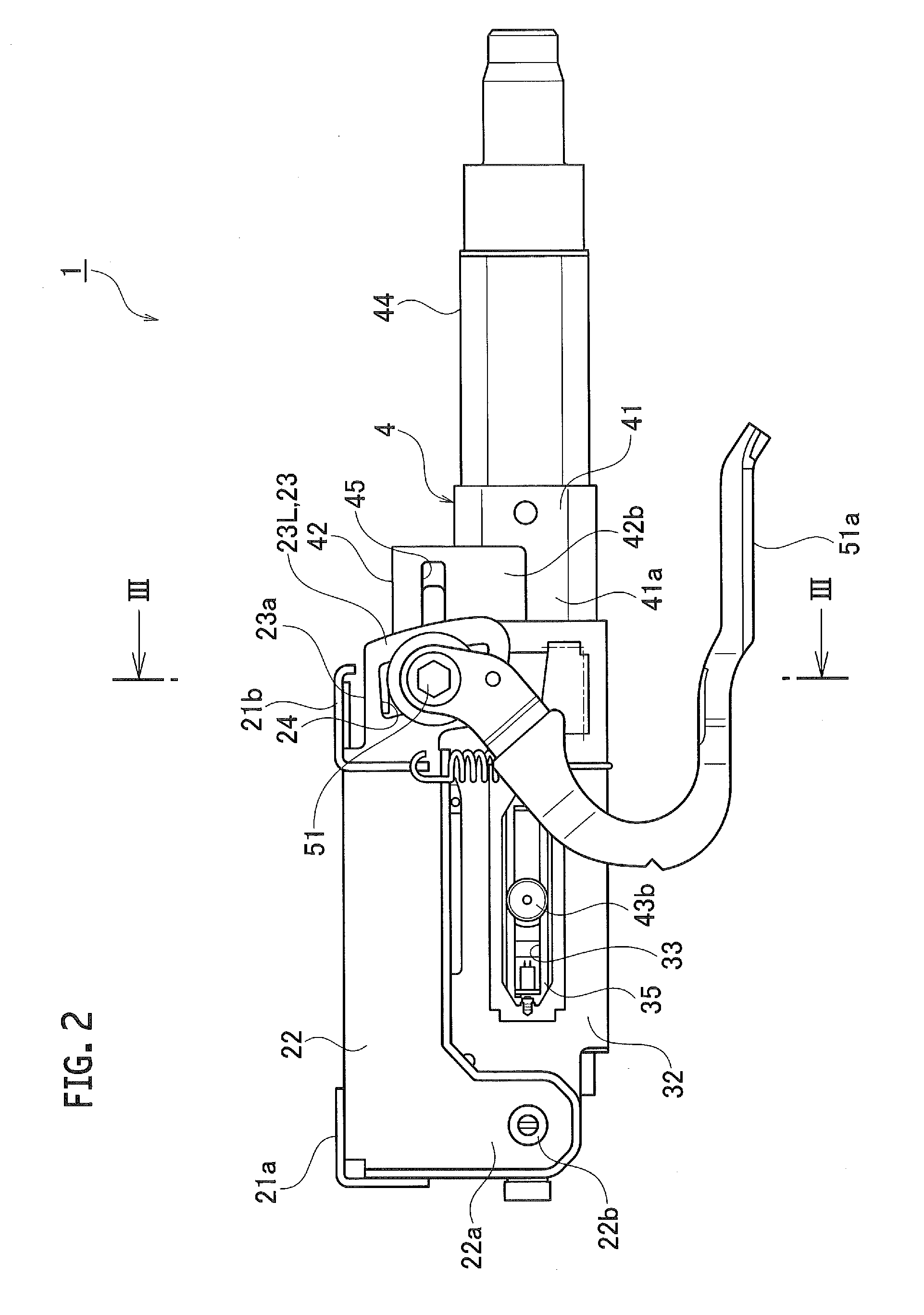 Steering column device