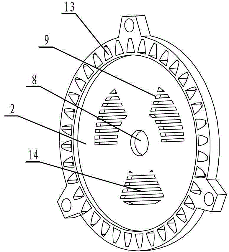 Multi-inner cavity U-shaped cooling system of motor