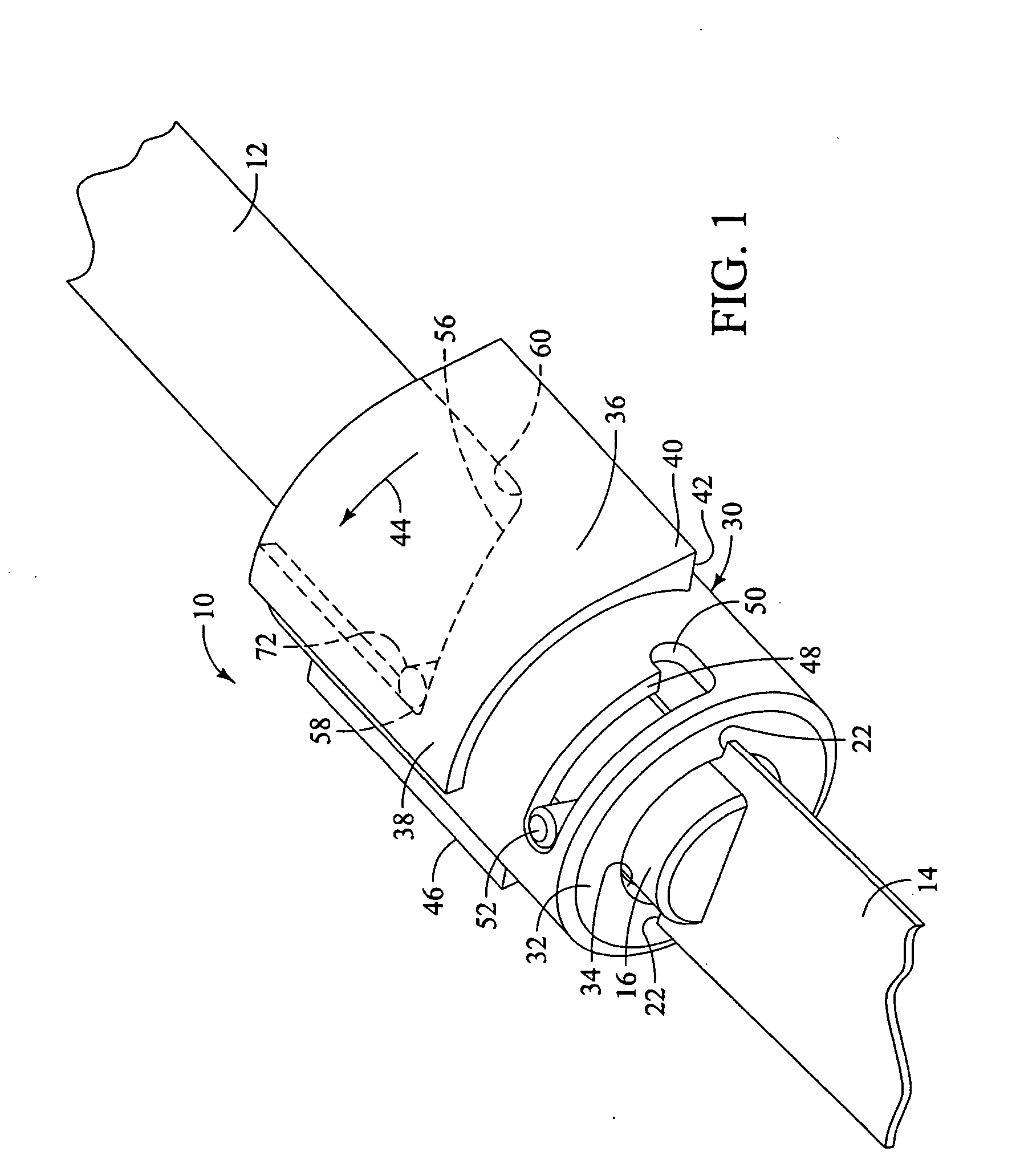 Tool-less blade clamping apparatus for a reciprocating tool