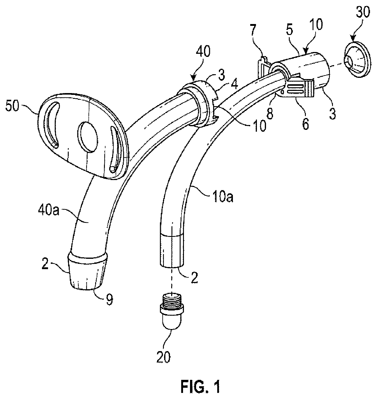 Device for training tracheal suctioning