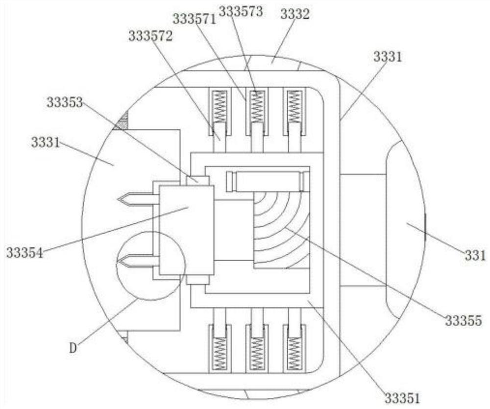 Auxiliary slaughtering device for domestic pig slaughter house based on torsional potential energy and using method