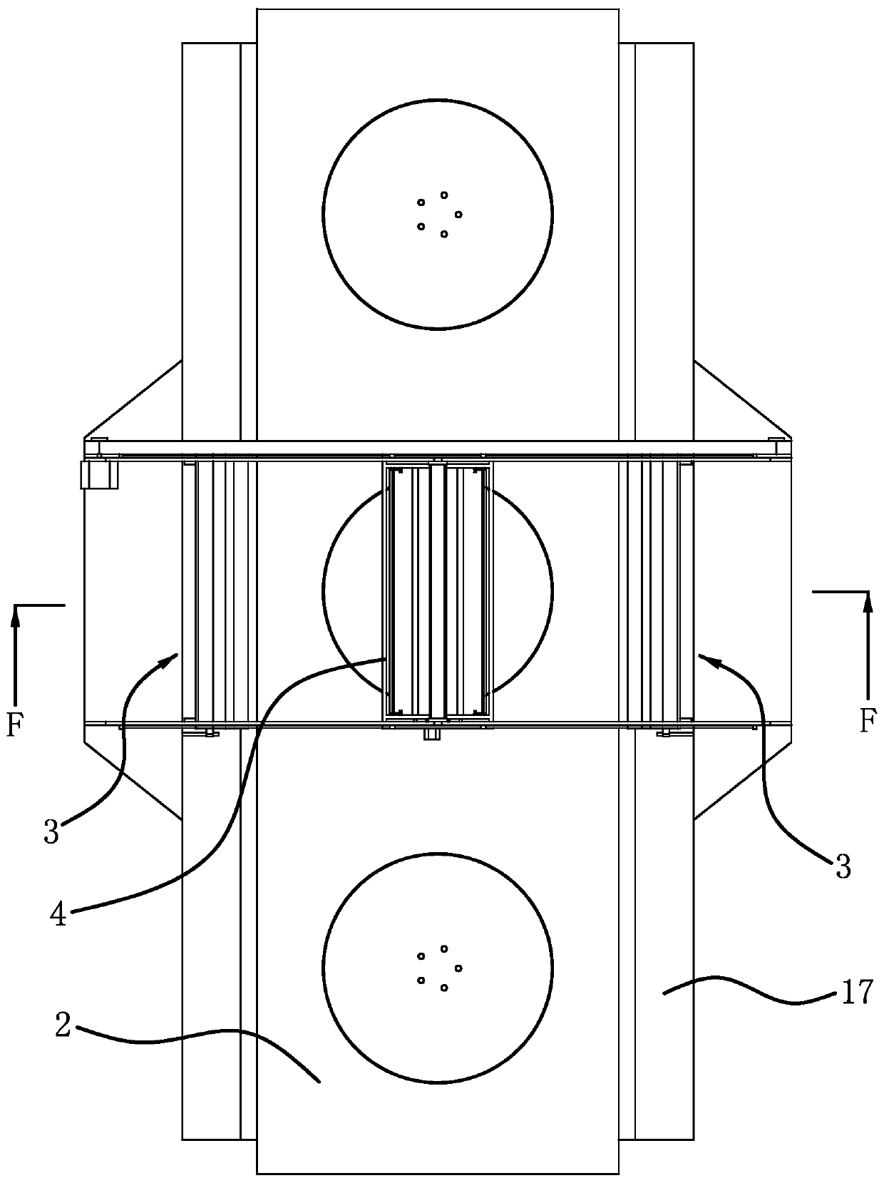 A hub cover film coating robot