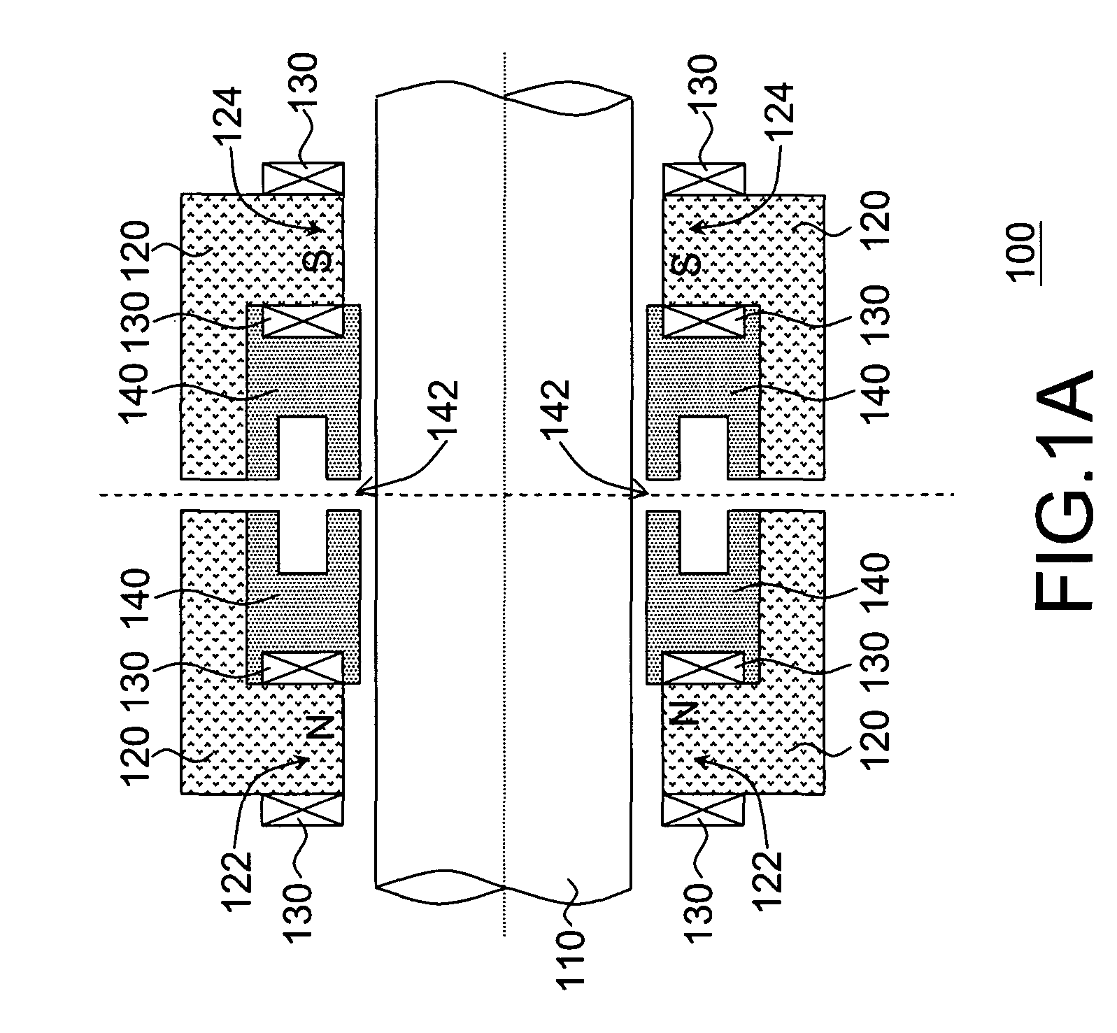 Oil-free centrifugal blade compressor and magnetic-gas bearing thereof