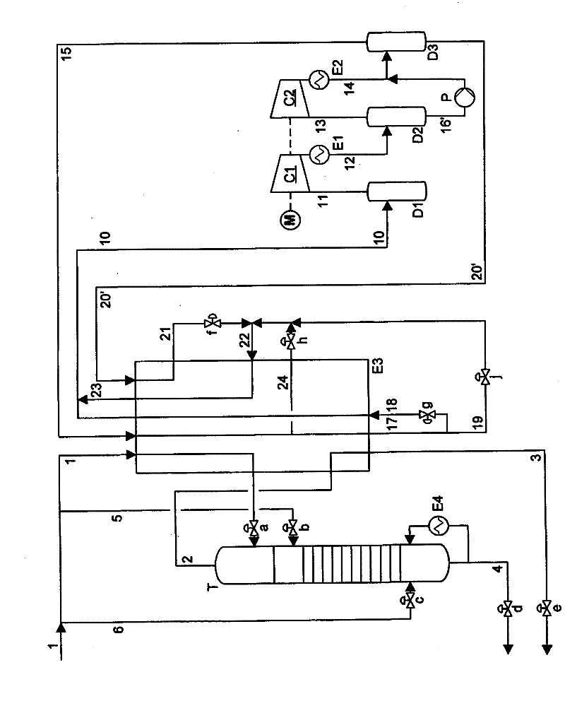 Method for liquefying a hydrocarbon-rich stream