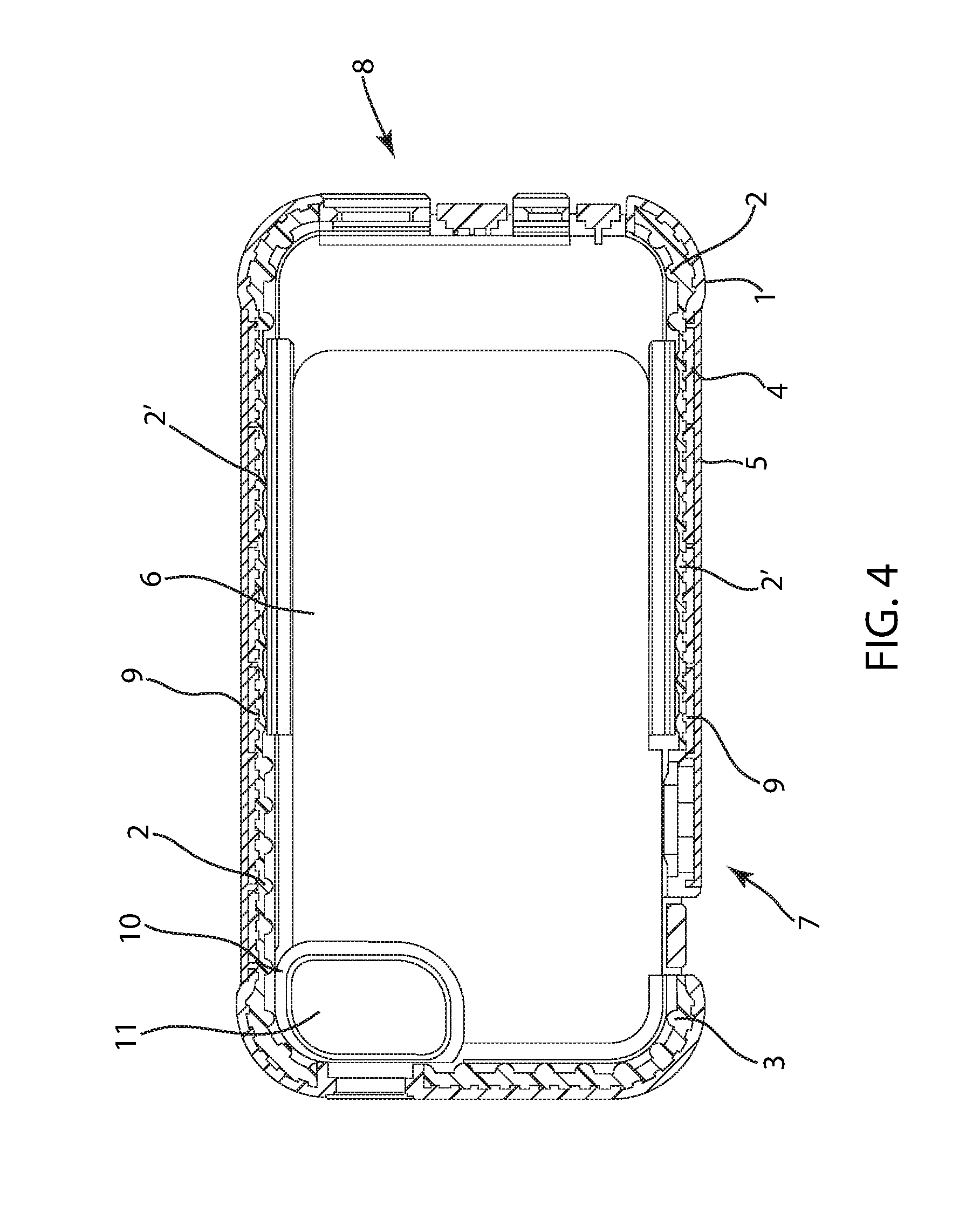 Case for a mobile device with a screen