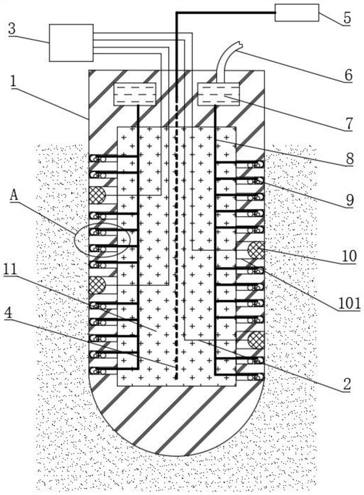 A device and method for measuring contact thermal resistance and thermal conductivity of saturated soft soil interface