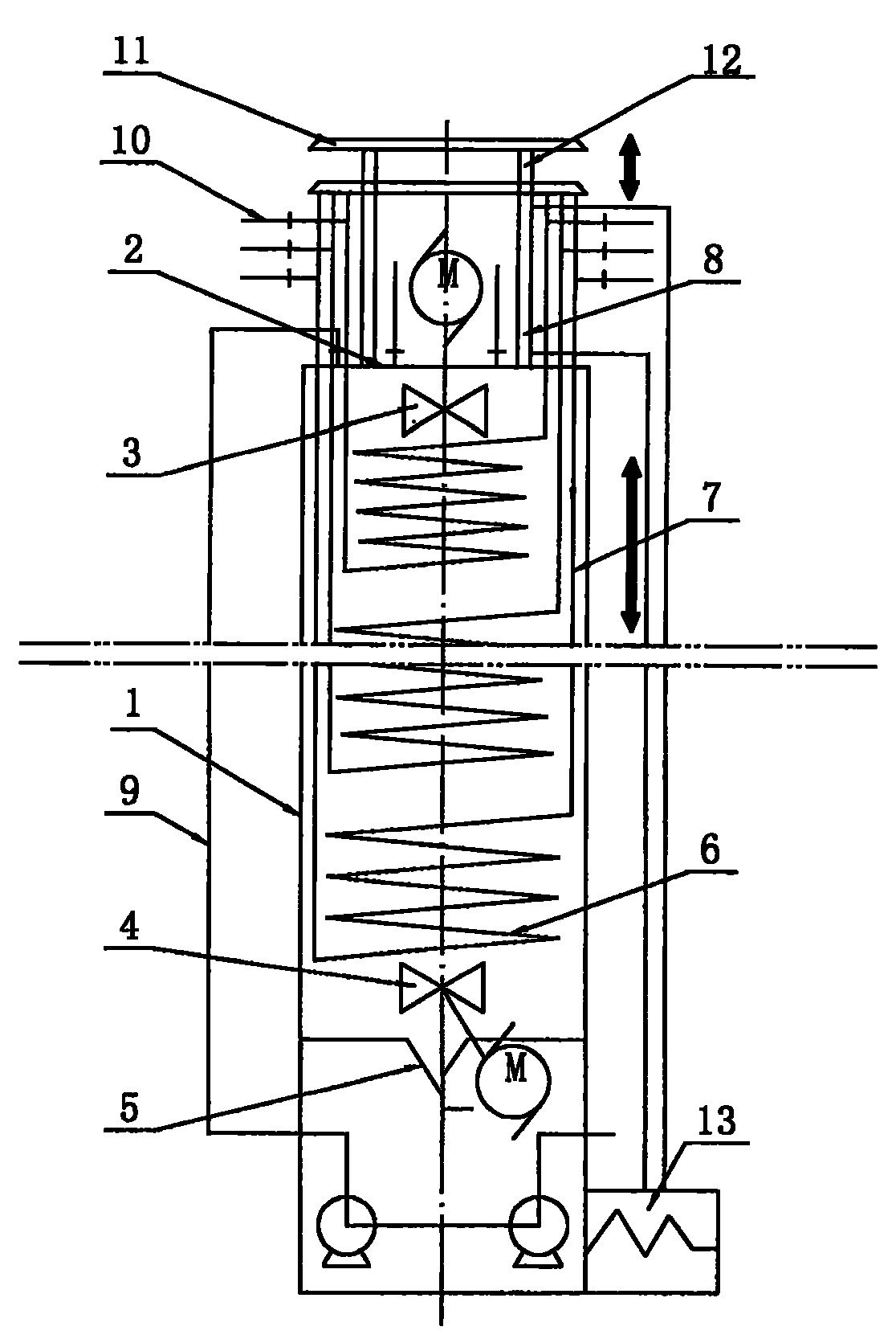 Crystal diabetin manufacturing technique on vertical type continuous crystallizer