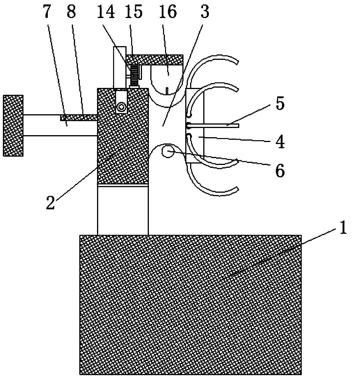 Anti-disengagement device of graphene textile thread guide roller