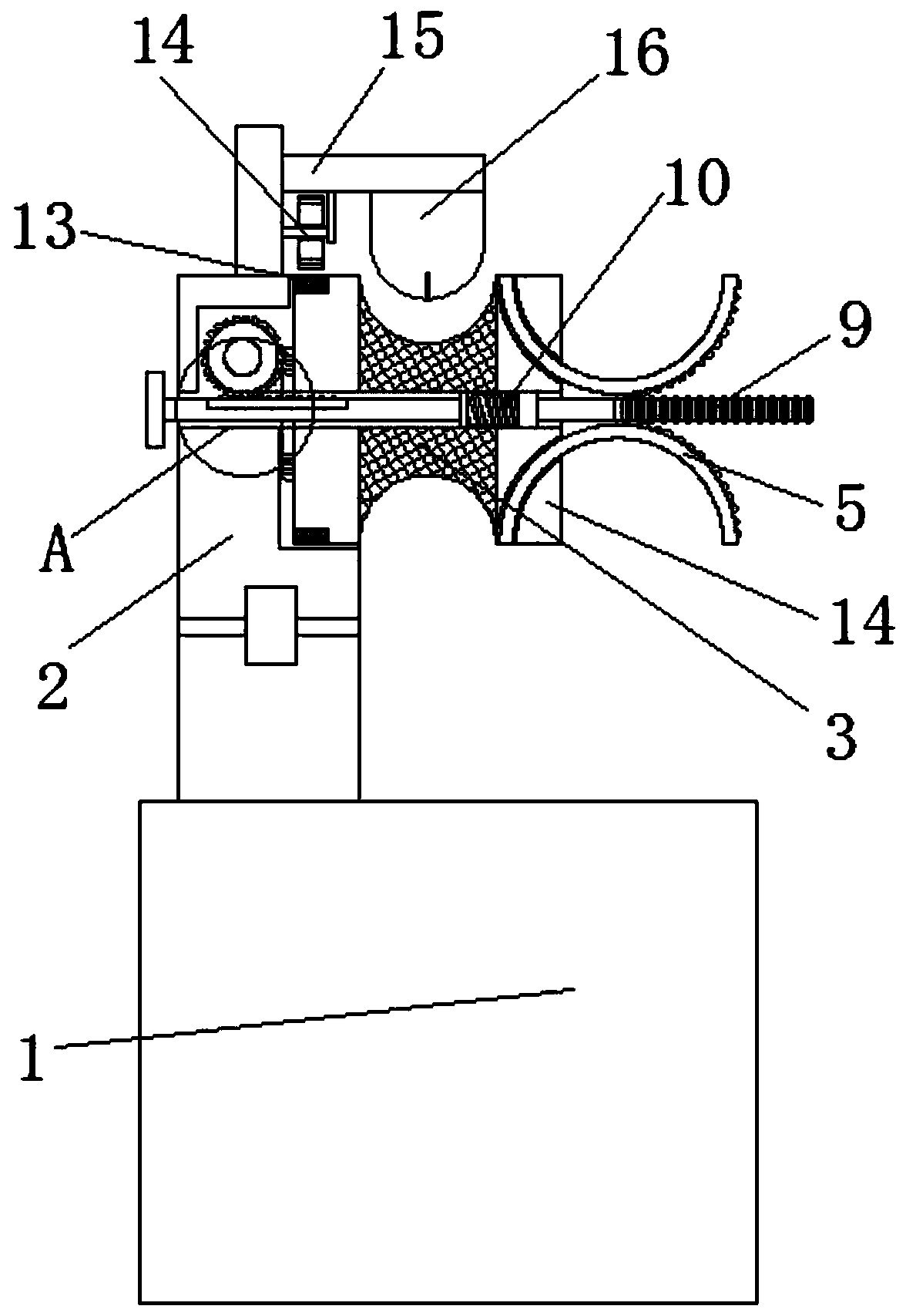 Anti-disengagement device of graphene textile thread guide roller