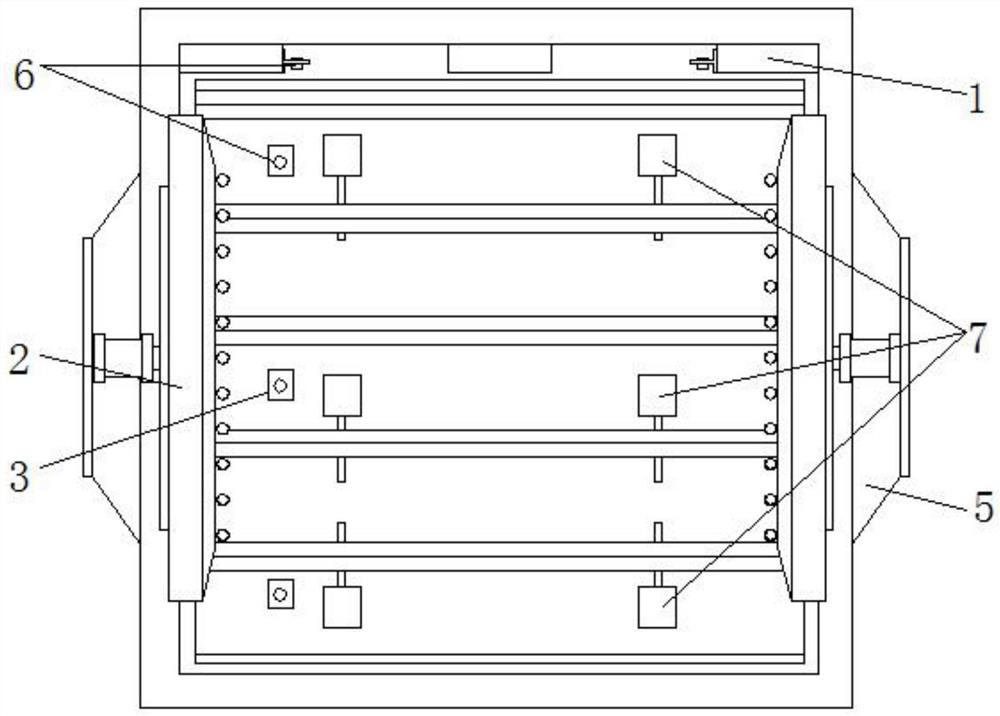 Compatible packaging frame structure for TFT substrate glass and working process thereof