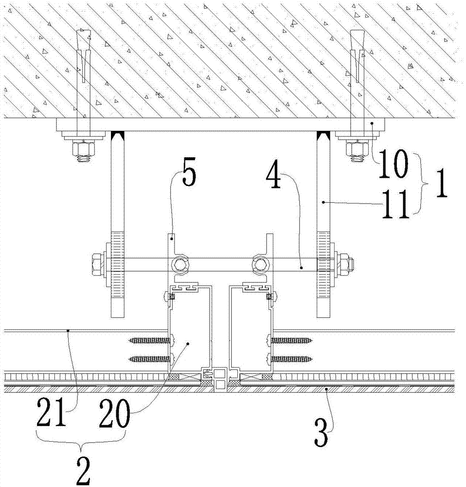 Composite board unit body, curtain wall system thereof and installing technology