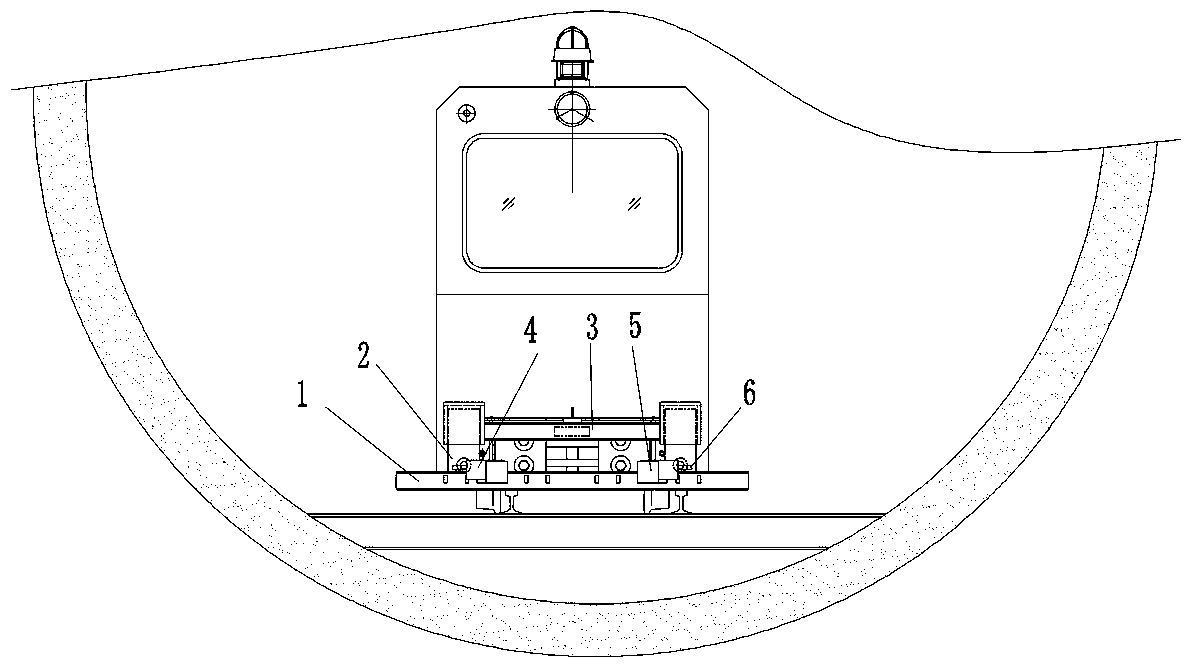 Derailed vehicle quick jacking reset device and application method thereof