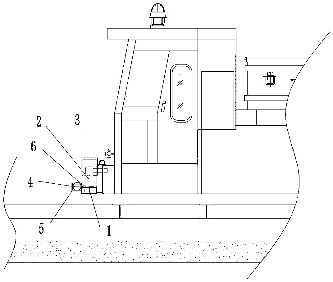 Derailed vehicle quick jacking reset device and application method thereof