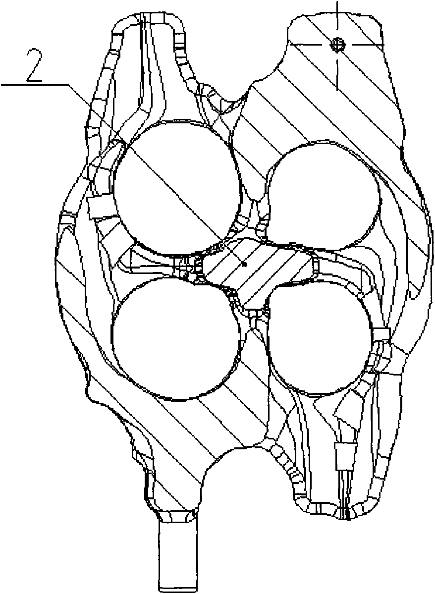 Jacket core structure and preparation process thereof