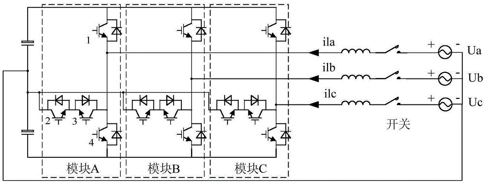 Method for detecting fault in relay of three-level grid-connected converter