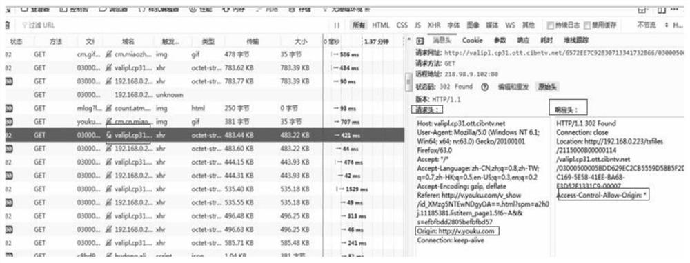 Cross-domain resource caching method and system, server and storage medium