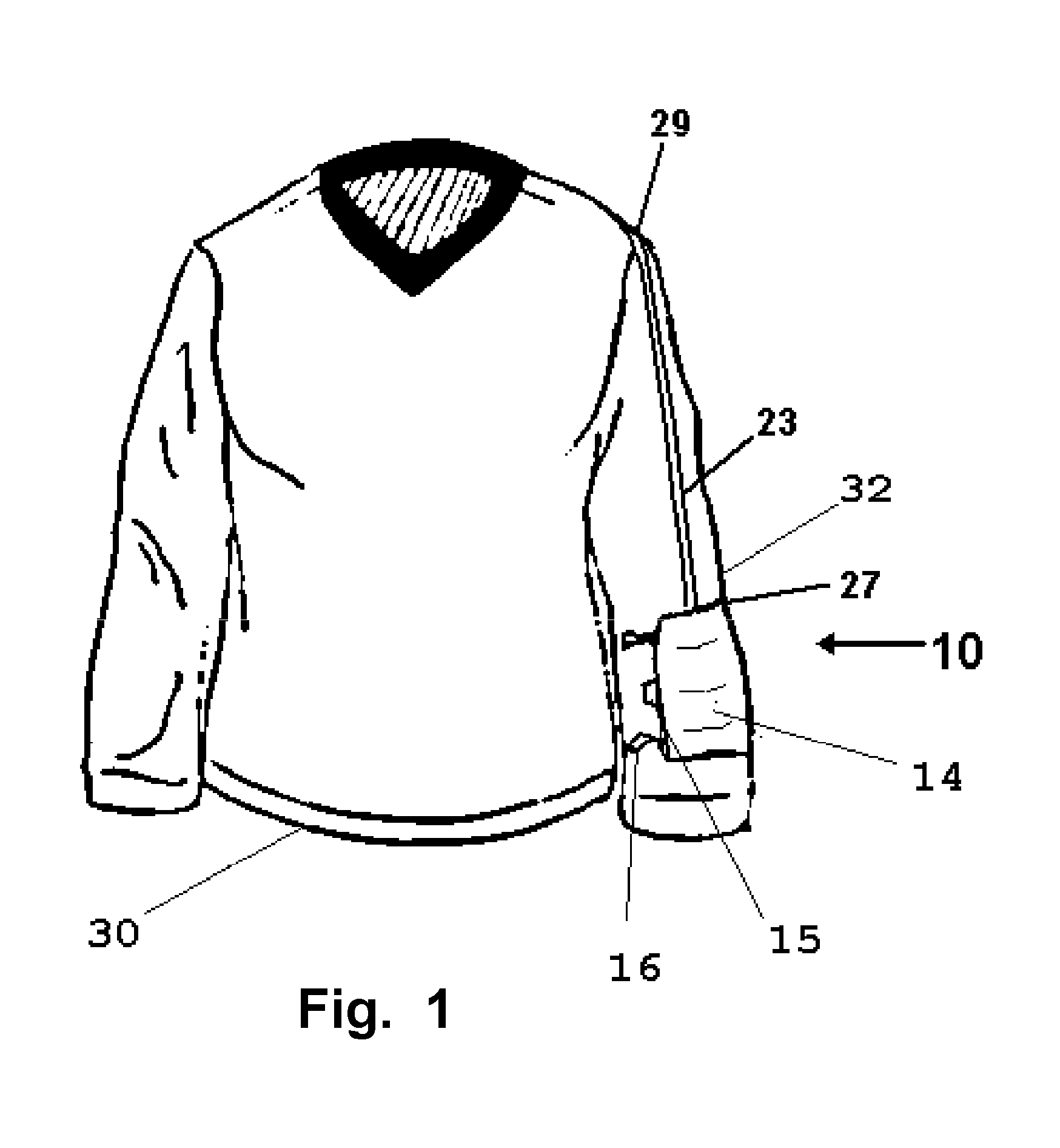 Garment pocket for touch screen mobile devices