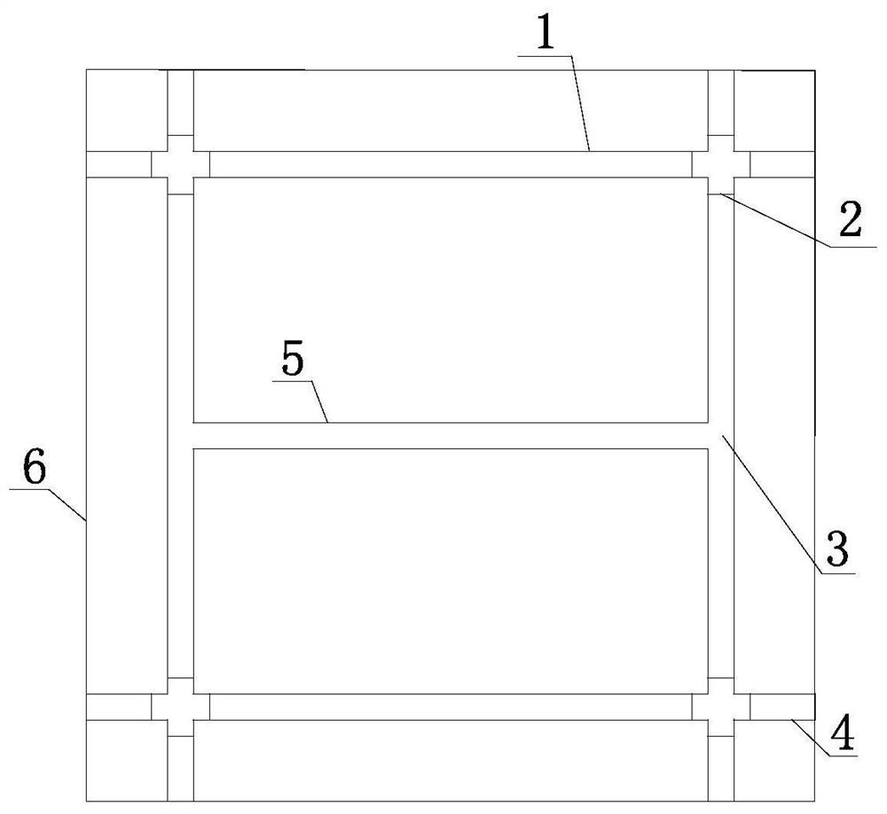 Well-shaped beam formwork support and its design and construction method