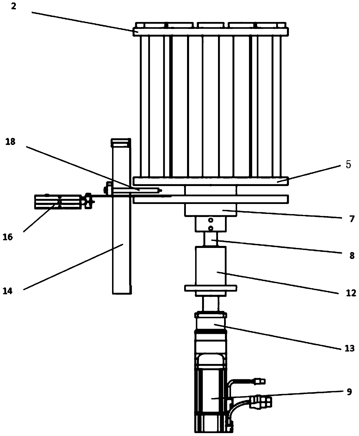 Bottle unscrambler device applied to nuclear waste liquid sample bottles