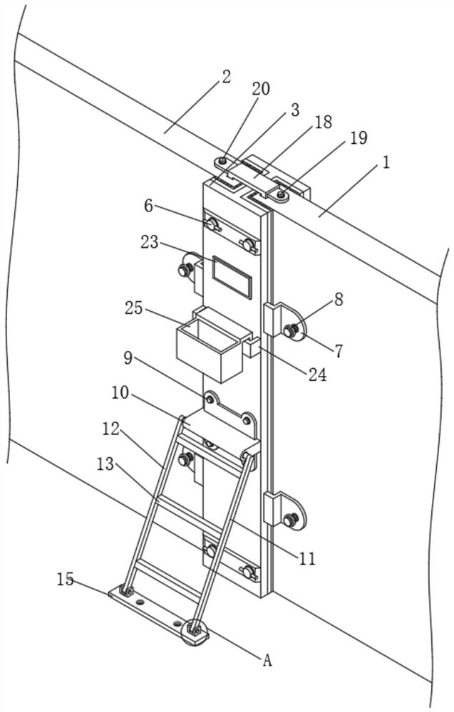 Fabricated building external wall panel vertical seam connecting joint