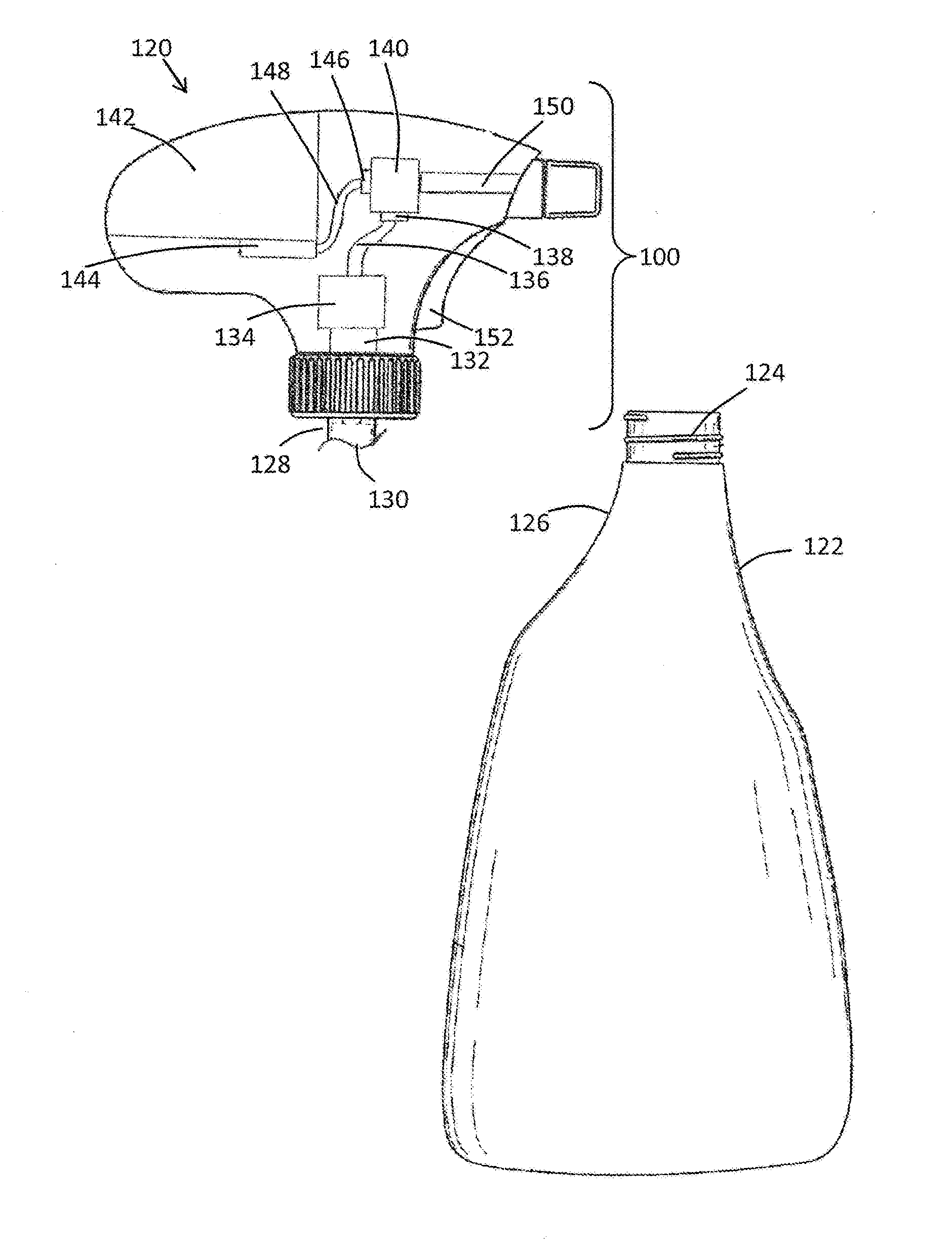 System for spraying a dispensable material and methods relating thereto