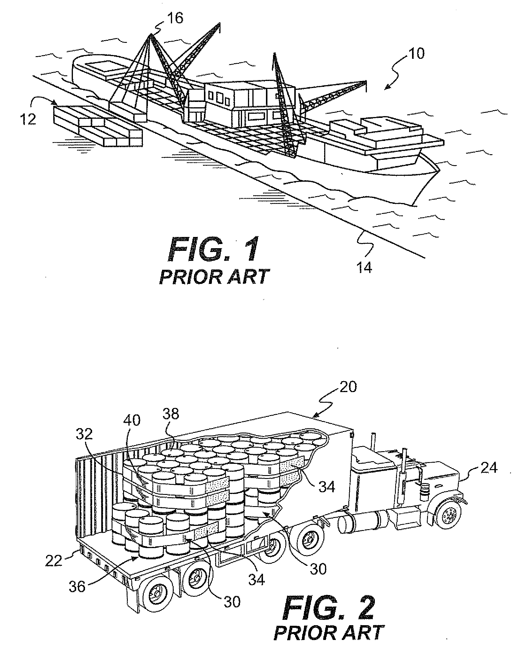 Cargo restraint system and method with enhanced peel strength