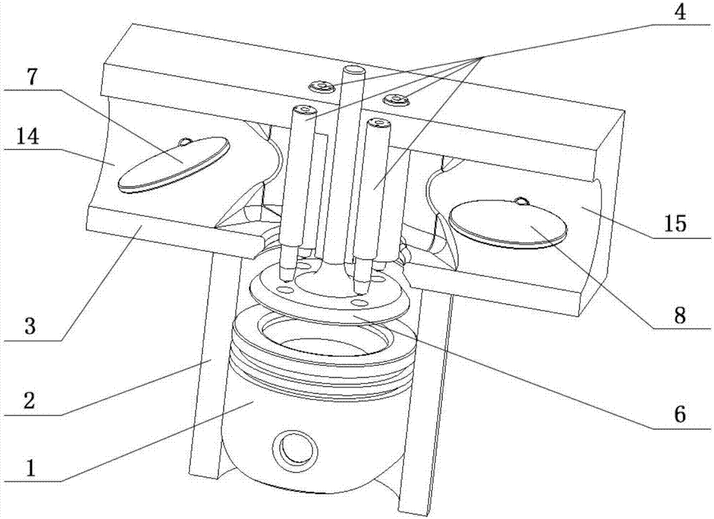 Single-valve four-stroke internal combustion engine