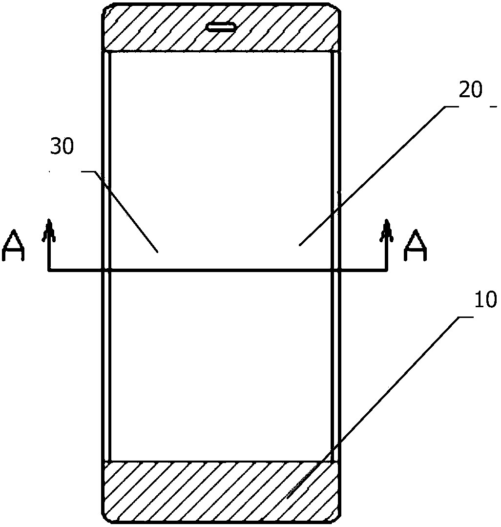 Method for increasing front screen-to-body ratio, screen installing structure and mobile terminal