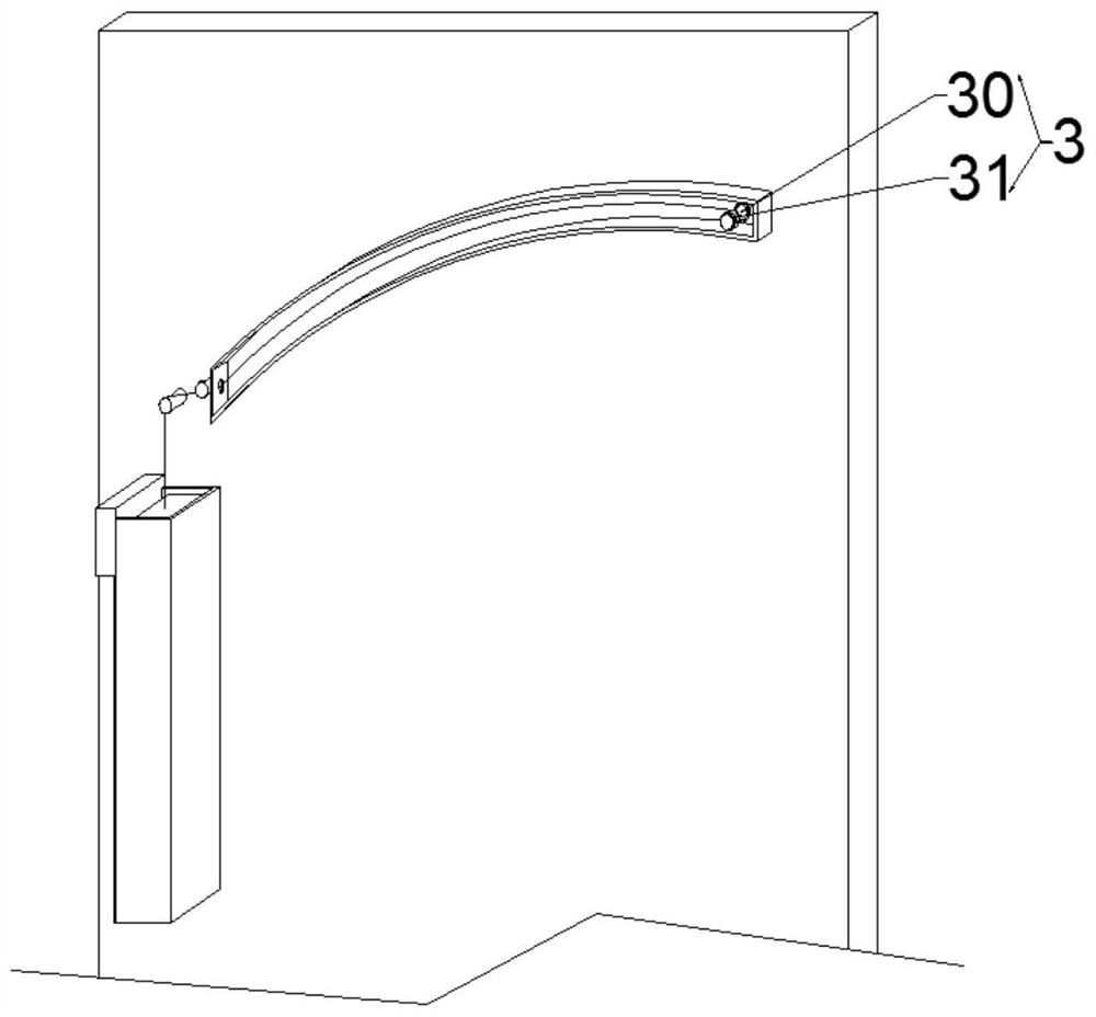 Labor-saving wing gate with function of automatically opening door in case of power failure