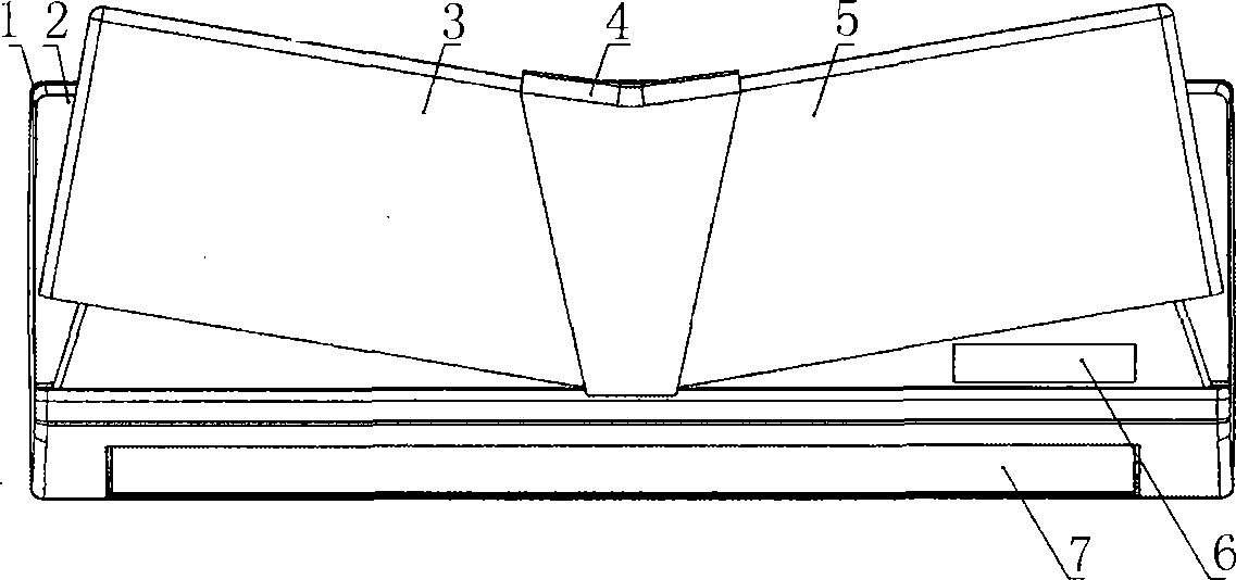 Switch panel of split hanging type air-conditioner