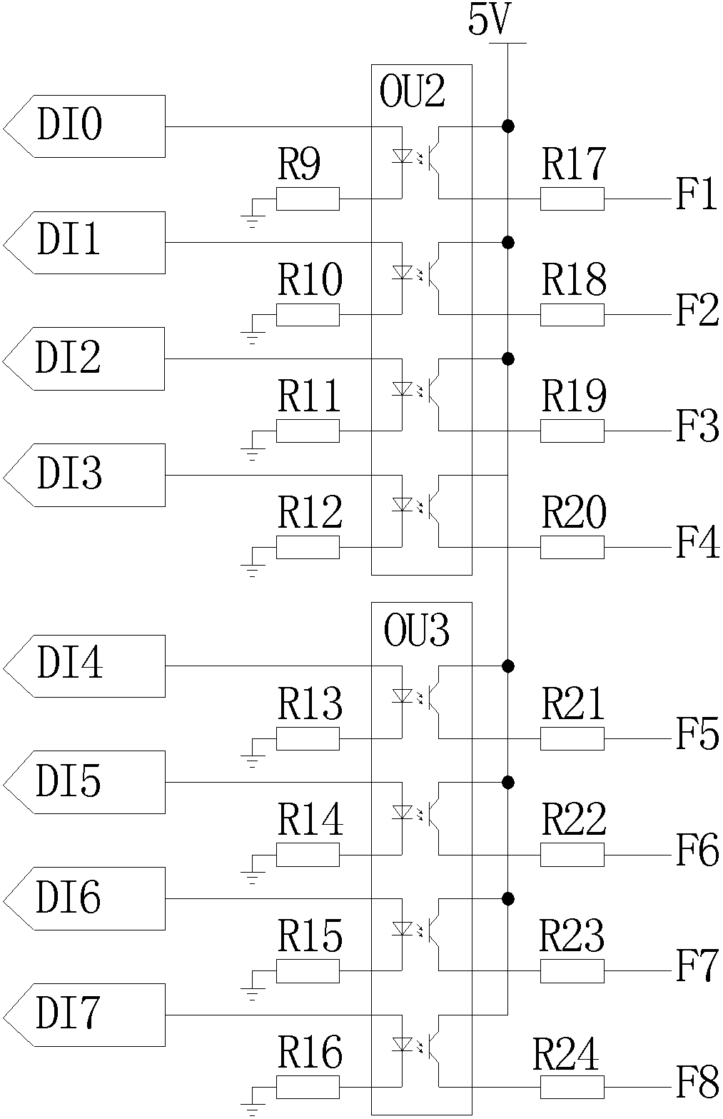 Matrix array switching value driver