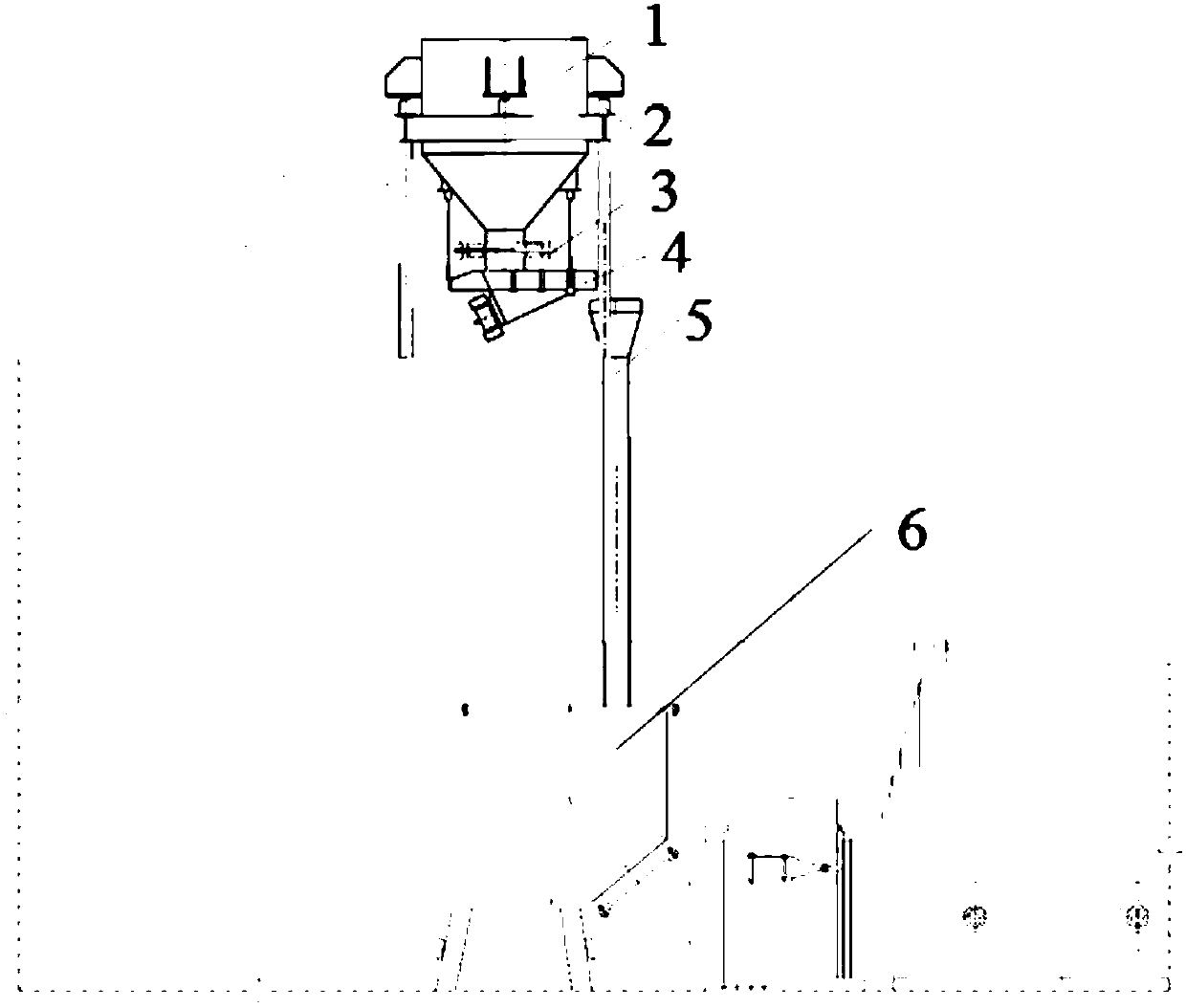 Weighing and feeding ball feeder for ball mill