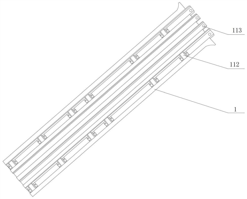Multi-bending stand column and multi-bending stand column arrangement bearing light-weight side wall
