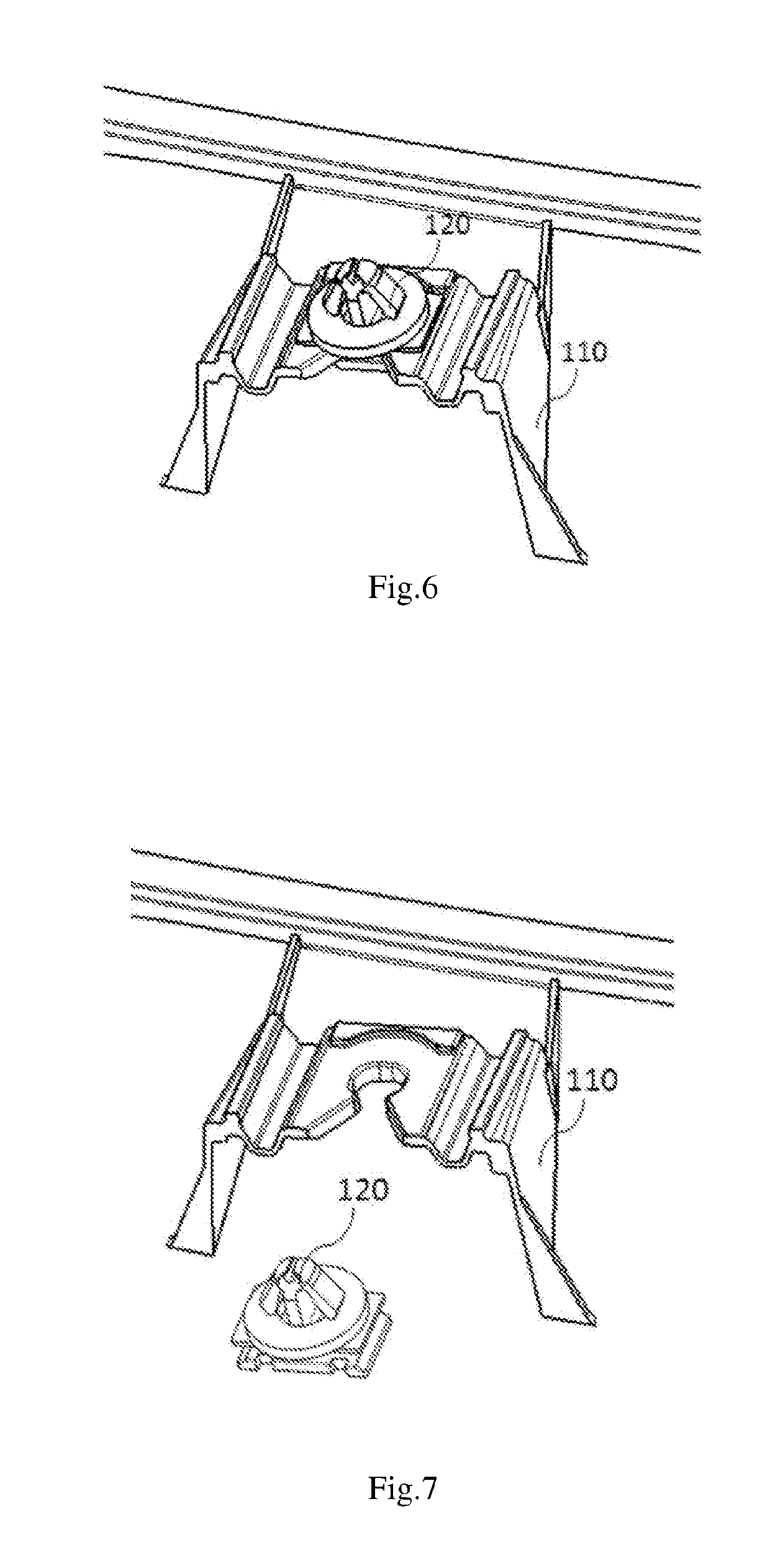 Flexible plastic snap-receiving socket