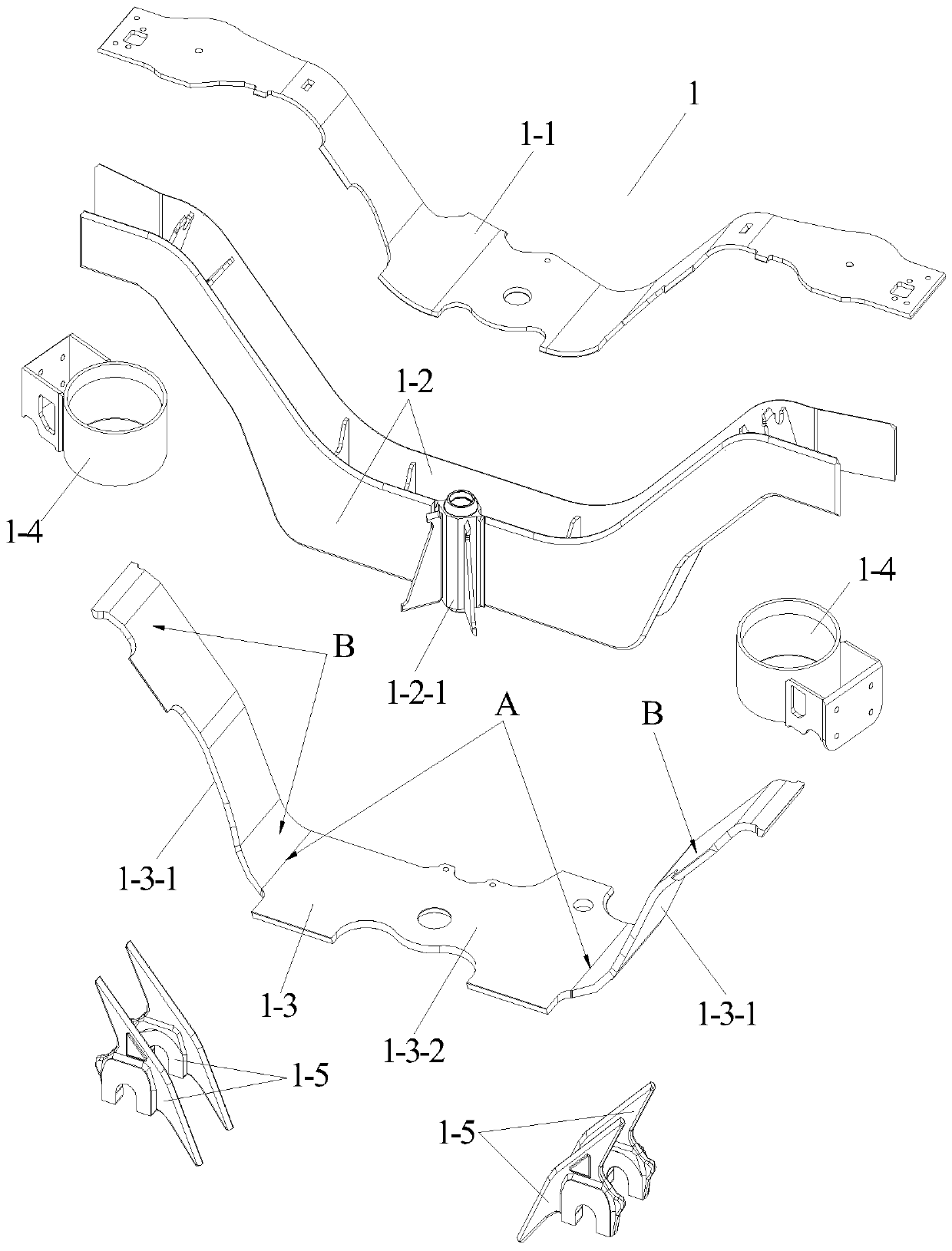 Anti-installation attitude assembly positioning tool for side beam welding