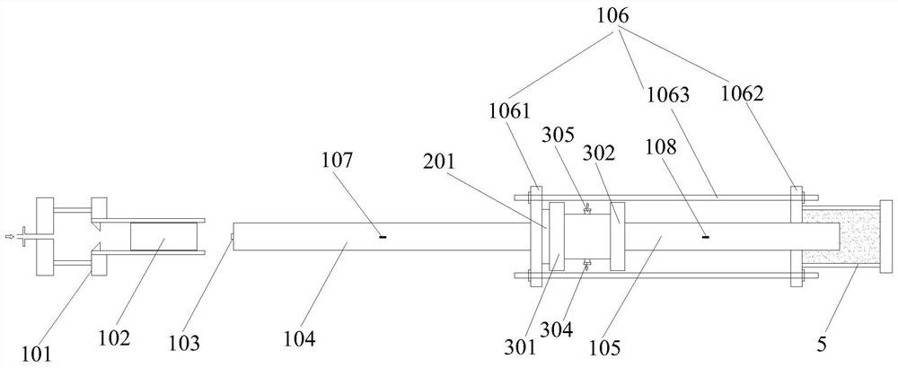 Dynamic shearing and friction measuring device and method based on Hopkinson pressure bar