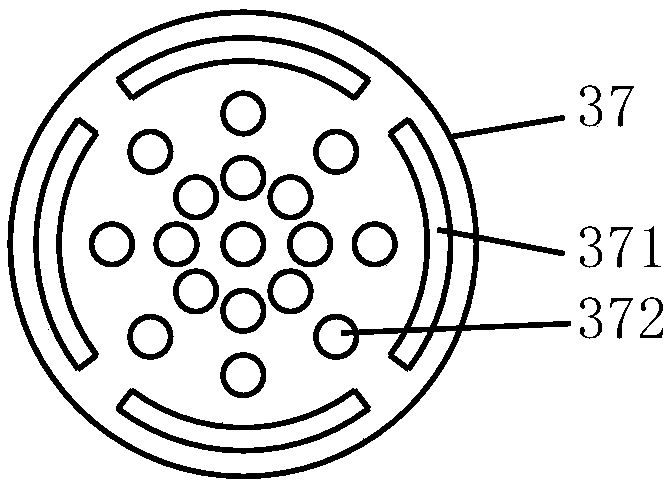 Waste-gas treating device of waste-plastic recycling system