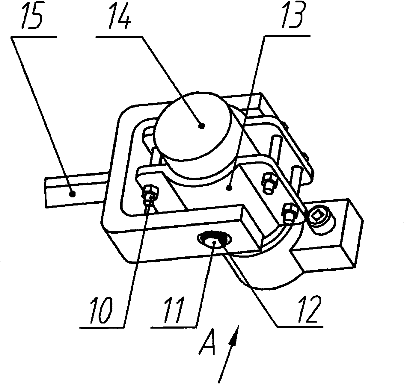 Auxiliary installation device for hydraulic bolt tensioning jack