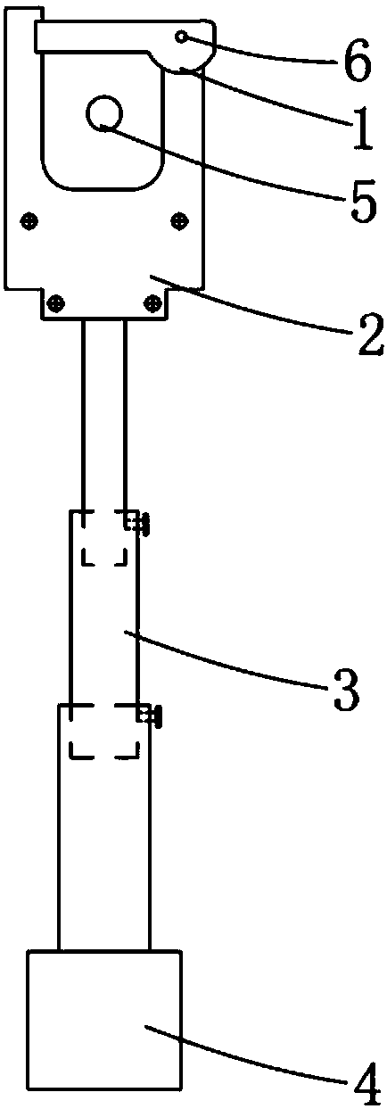 Novel telescopic type low-voltage tong-type ammeter