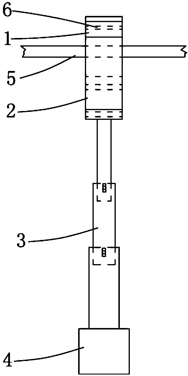 Novel telescopic type low-voltage tong-type ammeter