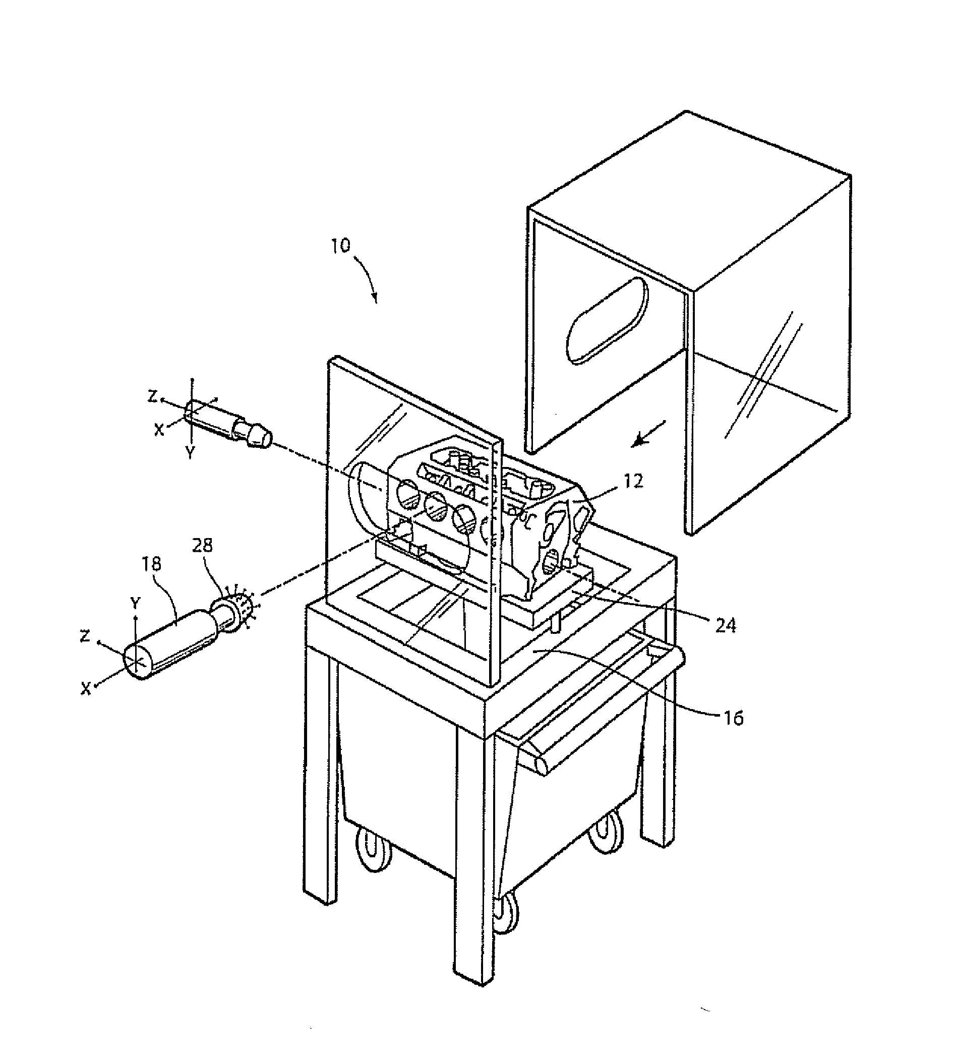 Apparatus for inspecting machined bores