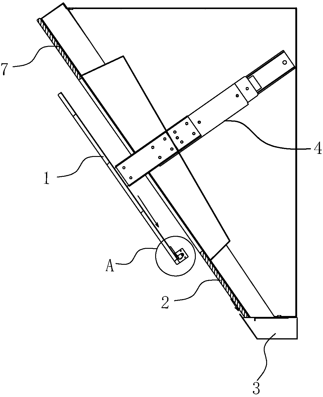 Oil-collecting and oil-discharging device for smoke deflector of near-suction type range hood