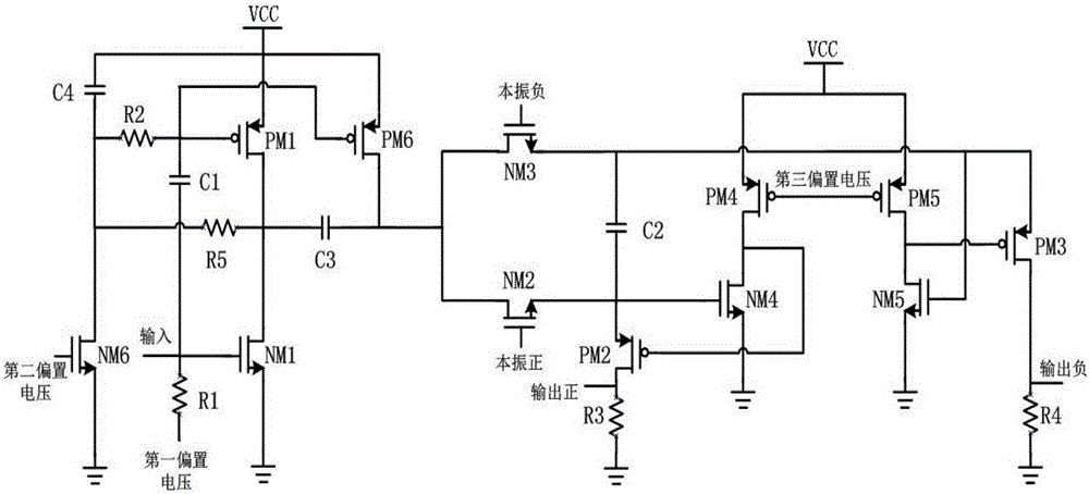 Low-voltage self-biased current multiplexing passive mixer