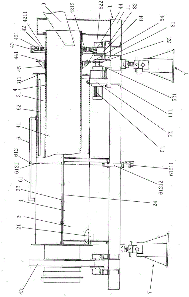 Rapid forced cooling furnace device for electronic powder materials