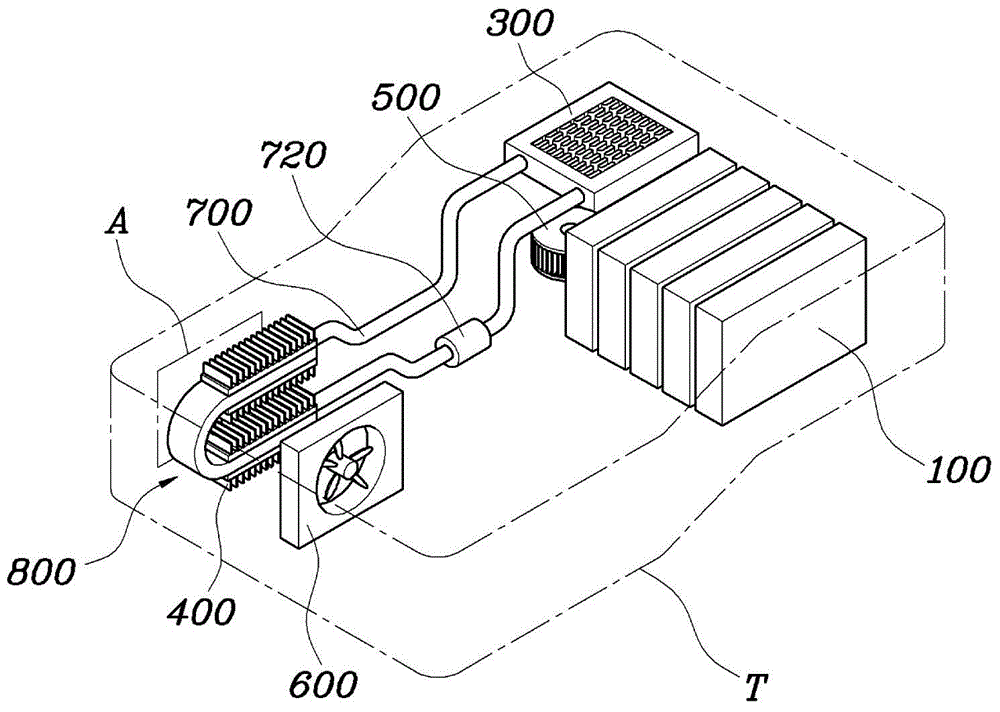 Air conditioning system and method for high-voltage battery of vehicle