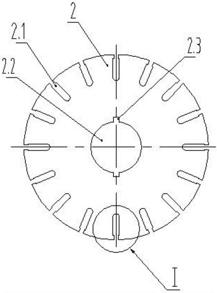 Cast copper rotor of motor