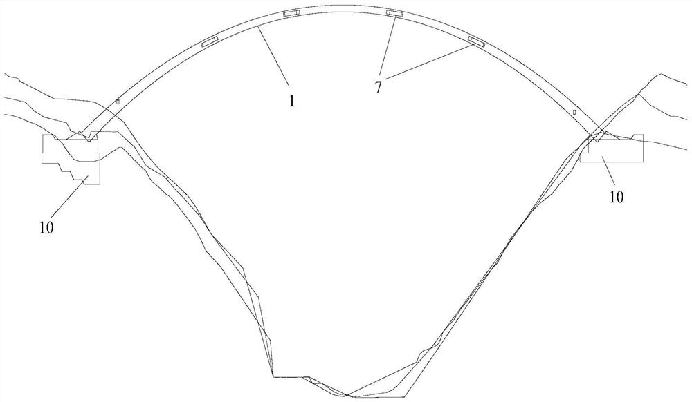 A swivel construction method of an arch bridge under the condition of steep slope terrain