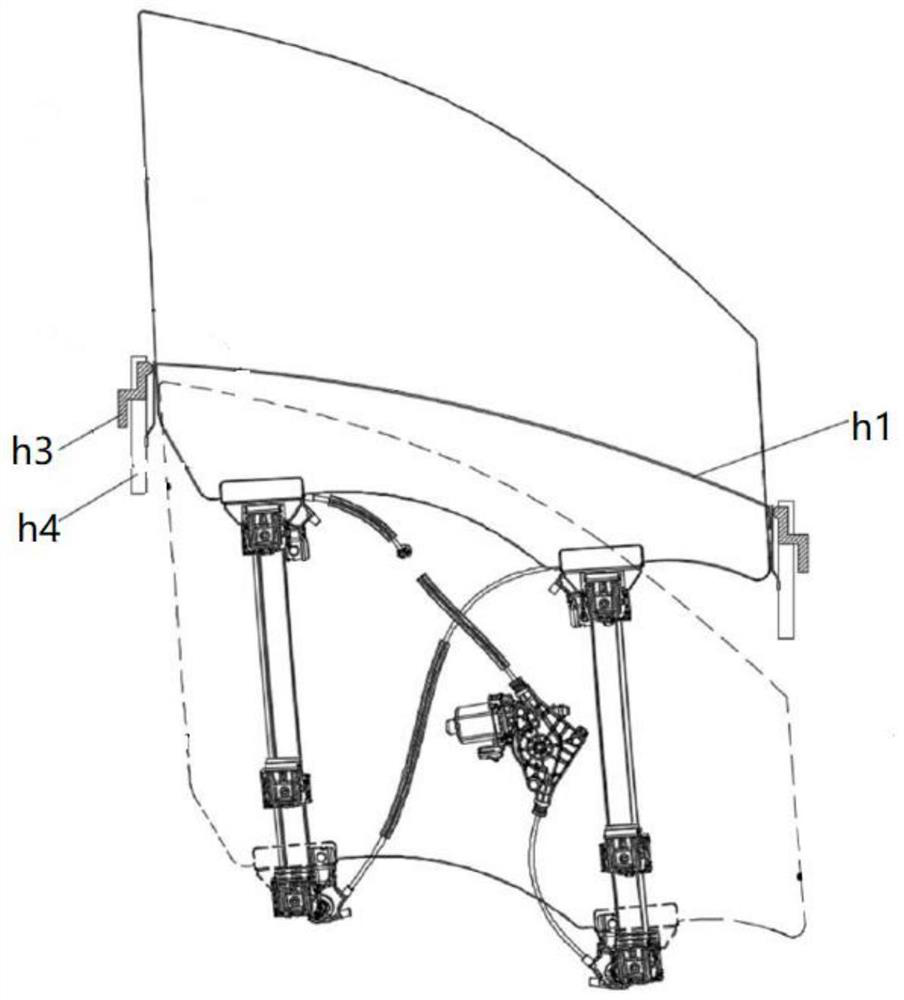 A glass heating and thawing device and automobile doors and windows