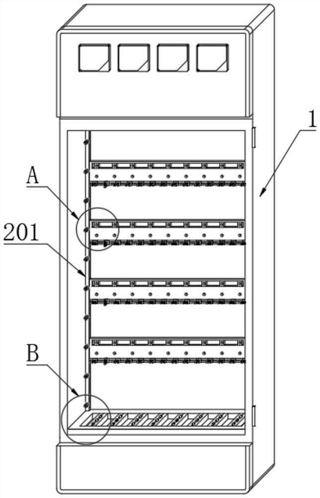 Novel switch cabinet convenient for wire arrangement