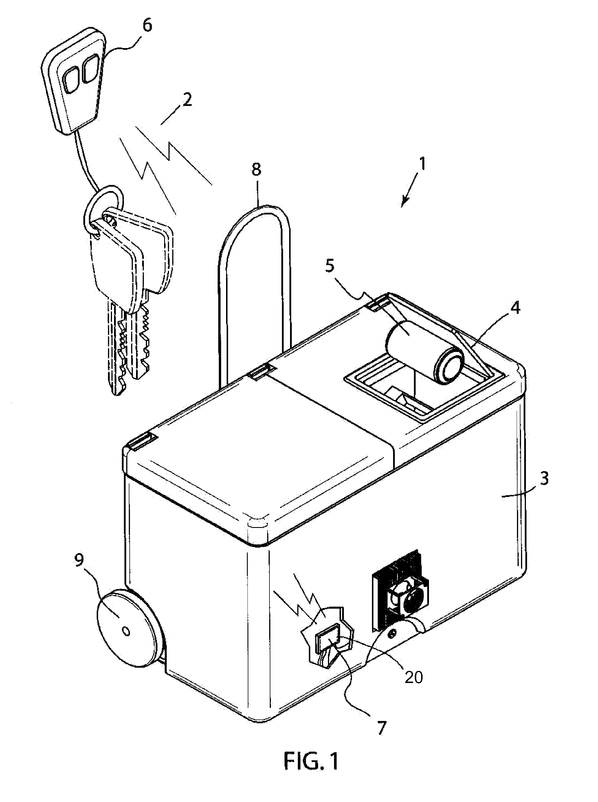 Beverage tossing cooler and method to operate